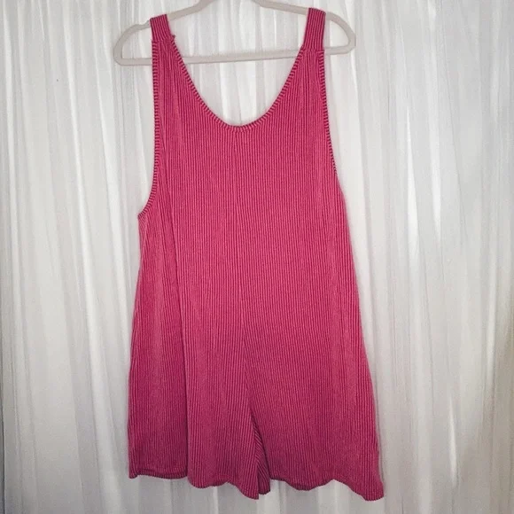 Lovely Melody Pink Tie Front Sleeveless Tank Top - Picture 4 of 4